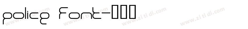 police font字体转换